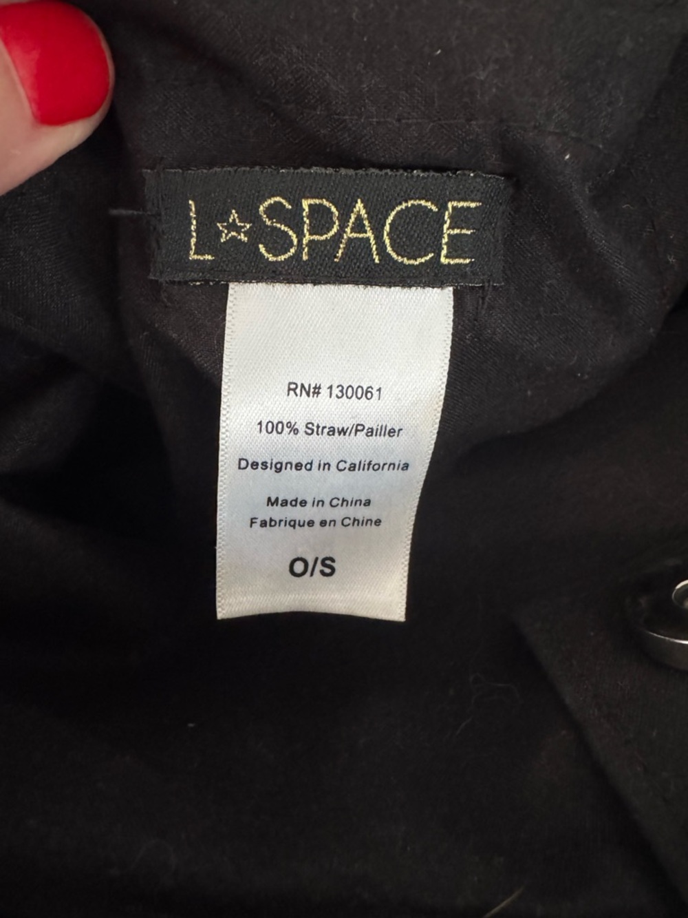 l*space Black Woven Round-Handle Mini Bag - Picture 2 of 5